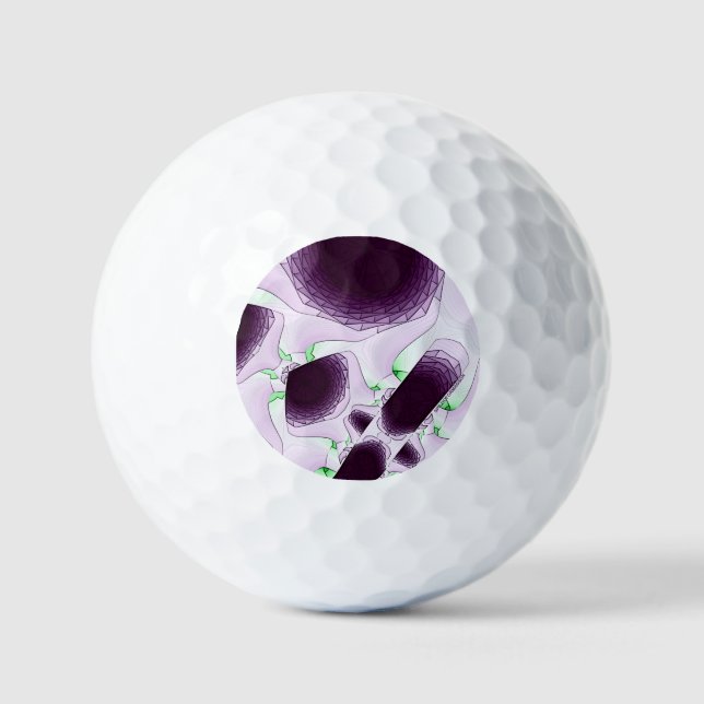 Balles De Golf Dans l'ombre de la couleur Violet (Recto)