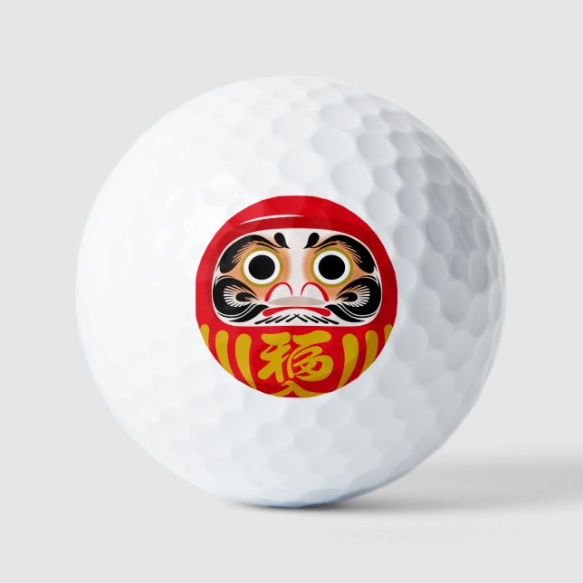 Balles De Golf Daruma doll (traditional Japanese good luck charm) (Recto)