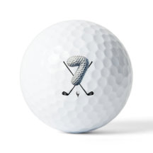 Balles de golf de vacances Alpha-Numéro 7