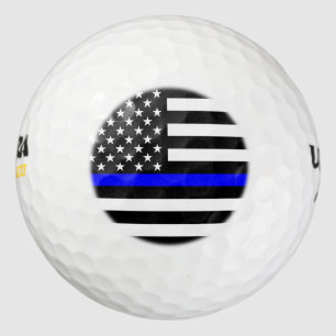 Balles De Golf Décor mince américain de Blue Line