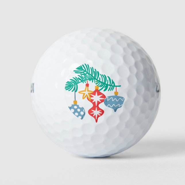Balles De Golf Décorations de Noël (Devant)