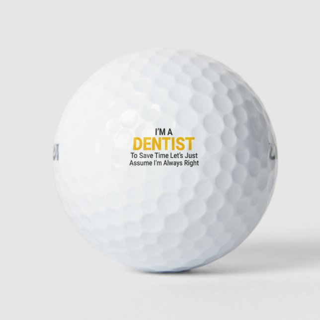 Balles De Golf Dentiste (Devant)