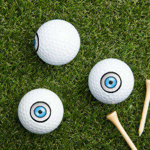 Balles De Golf Déplaisant Blue Eyeball