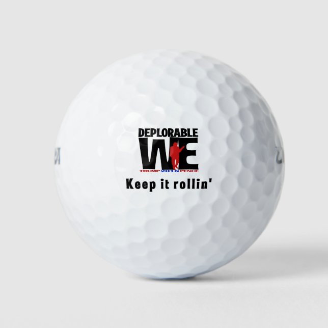 Balles De Golf Déplorable Nous encourageons les golfeurs (Devant)