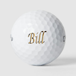 Balles De Golf Des Hommes Appelés Bill,