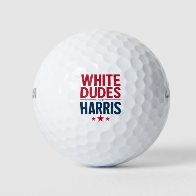 Balles De Golf Des Mecs Blancs Pour Harris Election Kamala Harris (Devant)
