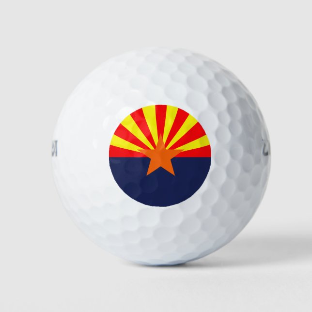 Balles De Golf Design du drapeau ARIZONA - (Devant)