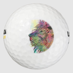 Balles De Golf Design génial d'aquarelle tribale