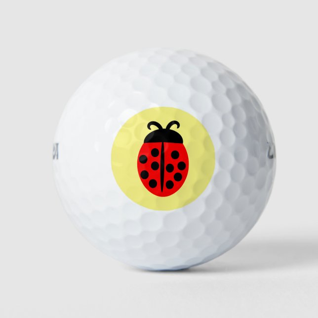 Balles De Golf Design Ladybug (Devant)