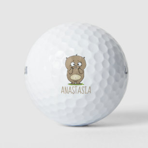 Balles De Golf Dessin d'adorable hamster
