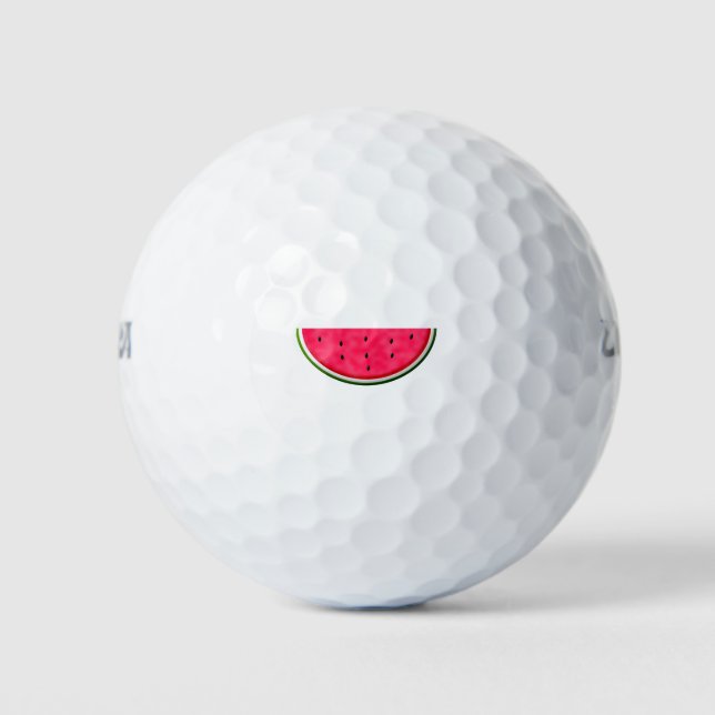 Balles De Golf Dessin de tranche de pastèque douce (Devant)