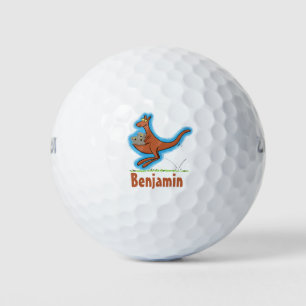 Balles De Golf Dessin d'humour australien kangourou