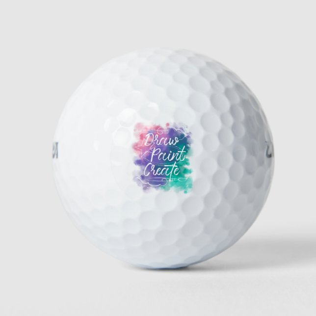 Balles De Golf Dessin, Peinture, Créer (Devant)