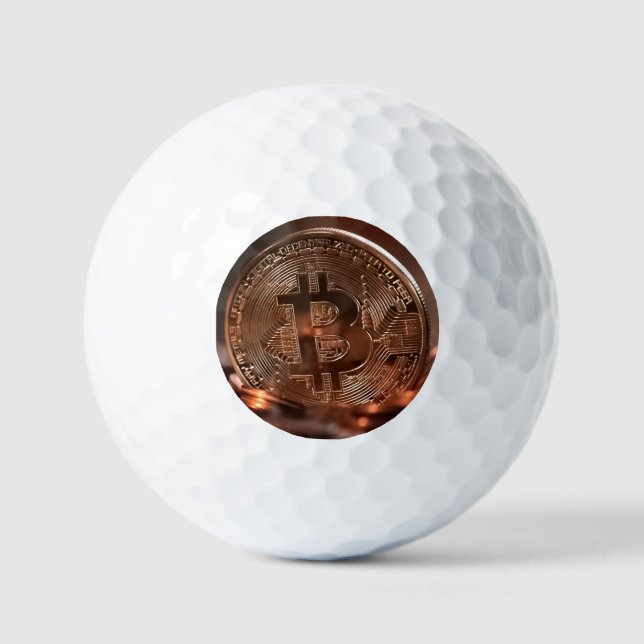 Balles De Golf Dessous de verre Bitcoin (Recto)
