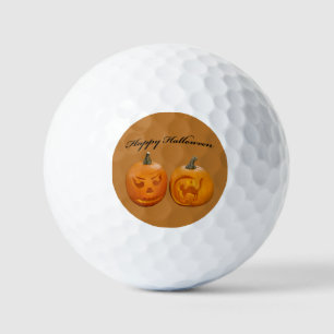 Balles De Golf Deux citrouilles Joyeux Halloween