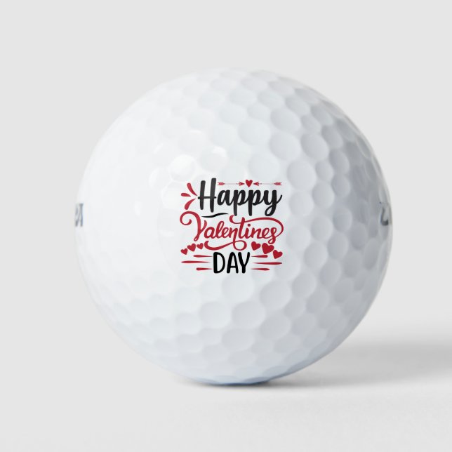 Balles De Golf Devis Heureuse Sainte-Valentin (Devant)