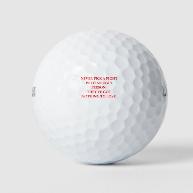 BALLES DE GOLF DIFFICILE (Devant)