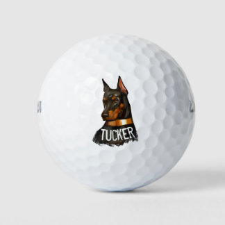Balles De Golf Doberman pinscher, dobie pinscher amoureux des chi