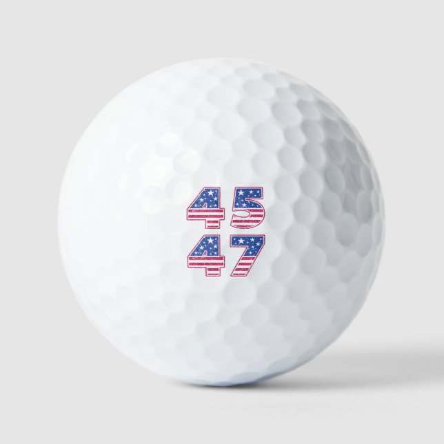 Balles De Golf Donald Trump 45-47 (Recto)