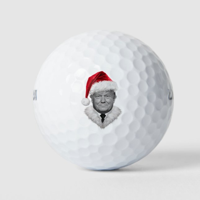 Balles De Golf Donald Trump Christmas Funny Santa Hat Don (Devant)