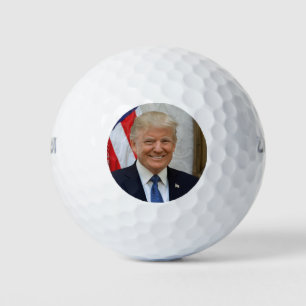 Balles De Golf Donald Trump Portrait du président de la Maison-Bl
