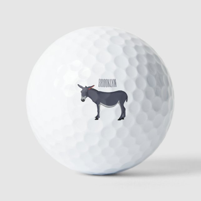 Balles De Golf Donkey cartoon (Recto)