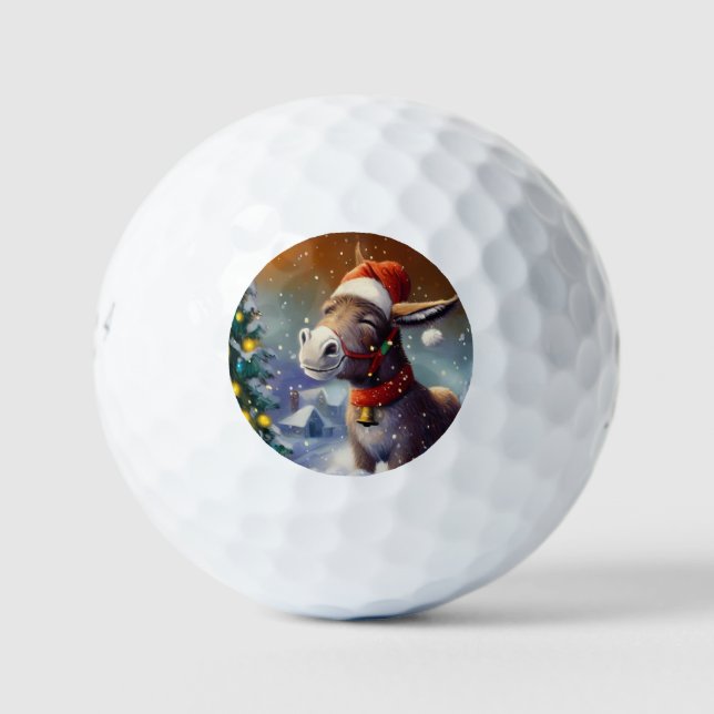 Balles De Golf Donkey de Noël (1) (Devant)