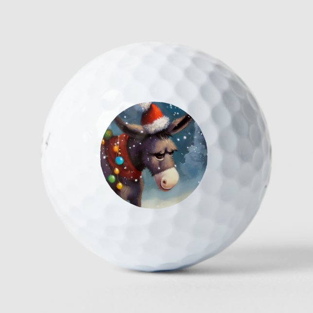 Balles De Golf Donkey de Noël (2) (Devant)