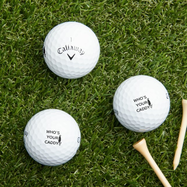Balles De Golf Dont Votre Caddy A Personnalisé Les Boules De Golf (Herbe in situ)