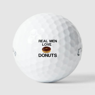 BALLES DE GOLF DONUTS RÉELS LOVE