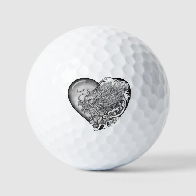 Balles De Golf Dragon Heart (Recto)