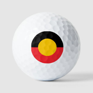 Balles De Golf drapeau aborigène australien