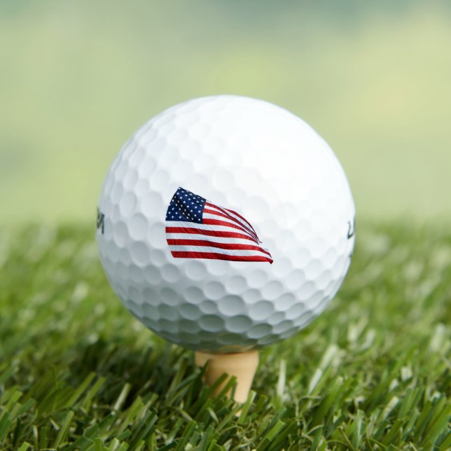 Balles De Golf Drapeau américain 2412 (T-shirt Insitu)