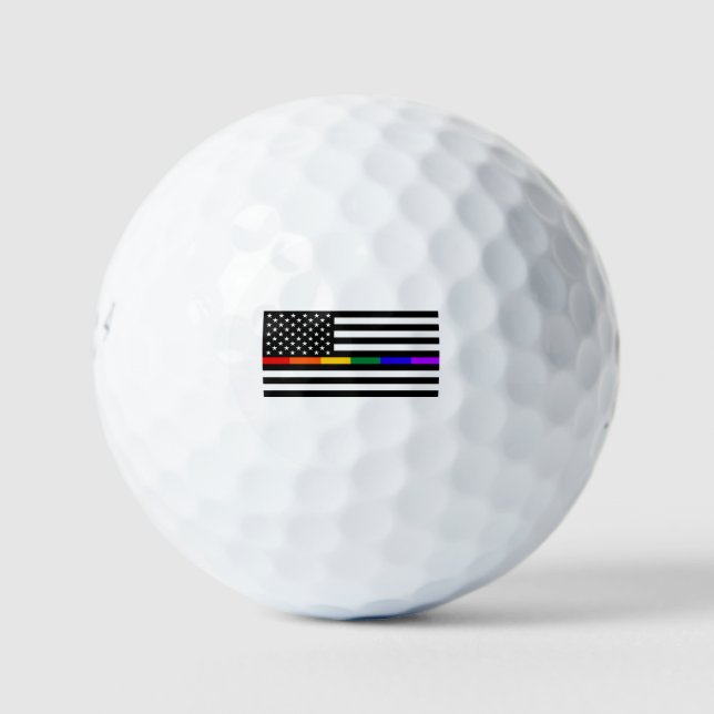 Balles De Golf Drapeau américain LGBTQ (Devant)