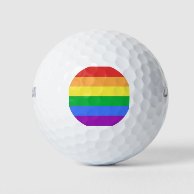 Balles De Golf Drapeau arc-en-ciel (Devant)