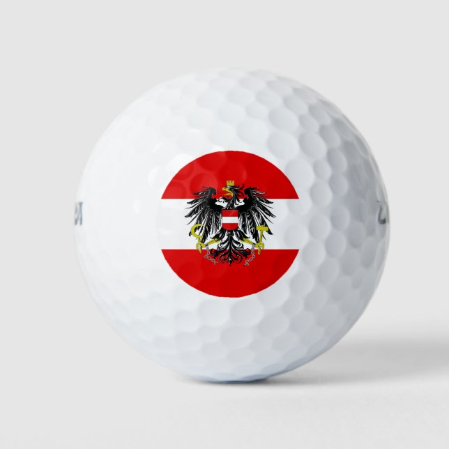 Balles De Golf Drapeau autrichien (Devant)