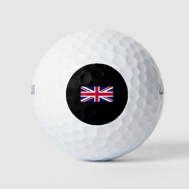 Balles De Golf Drapeau britannique - Royaume-Uni-Angleterre-Union (Devant)