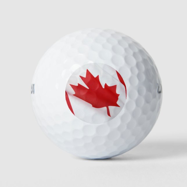 Balles De Golf Drapeau canadien (Devant)