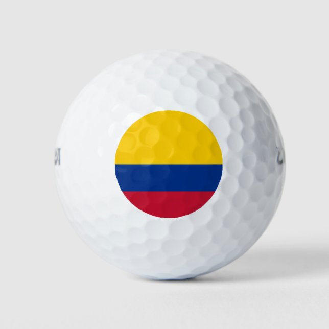Balles De Golf Drapeau Colombie (Devant)