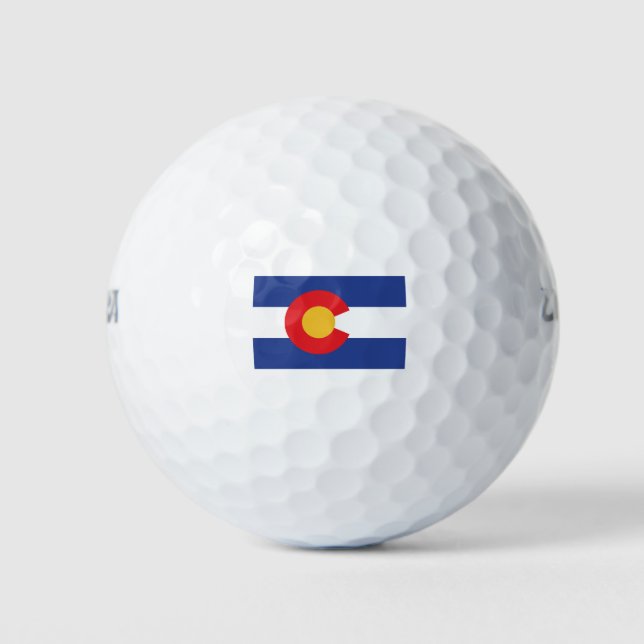 BALLES DE GOLF DRAPEAU COLORADO (Devant)