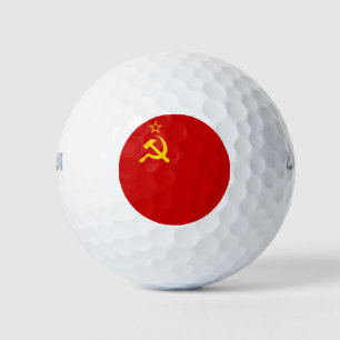 Balles De Golf Drapeau communiste de l'URSS faucille et marteau