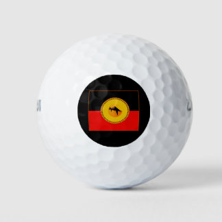 BALLES DE GOLF DRAPEAU D'ART AUTOCHTONE AUSTRALIEN 8