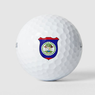 Balles De Golf Drapeau de Belize Grand Patriotique