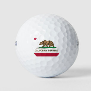 BALLES DE GOLF DRAPEAU DE CALIFORNIE