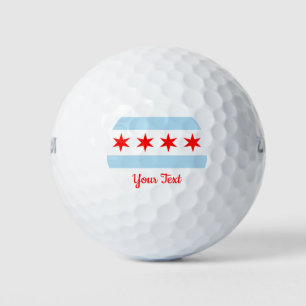 Balles De Golf Drapeau de Chicago, Illinois