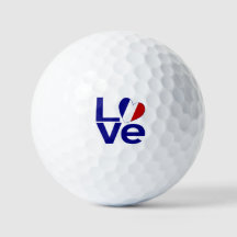Drapeau de coeur bleu France LOVE