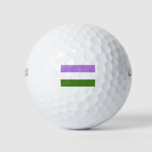 Balles De Golf Drapeau de fierté genderqueer