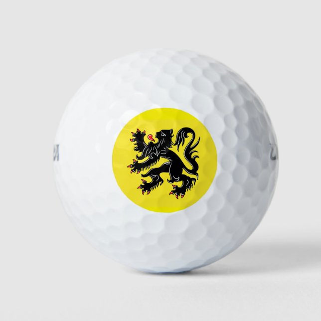Balles De Golf Drapeau de Flandre (Devant)