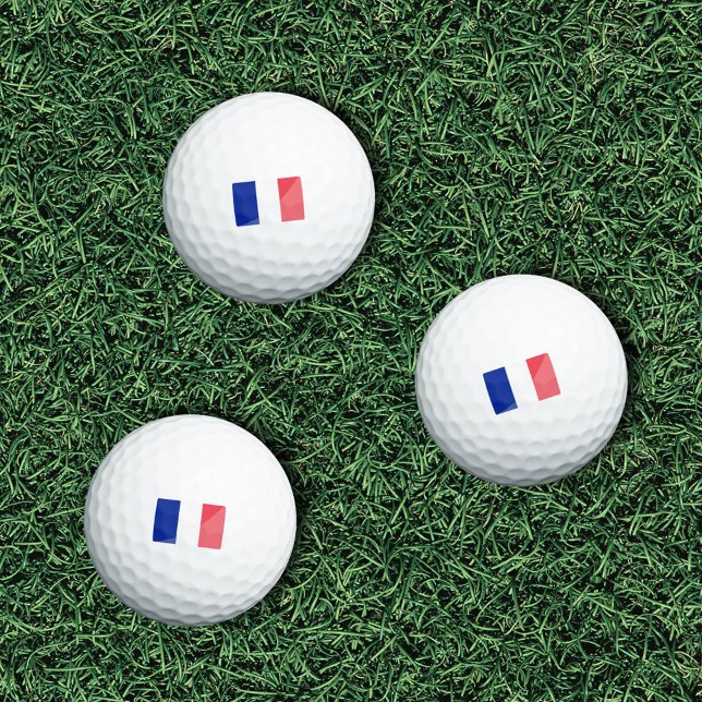 Balles De Golf Drapeau de France (Flag of France Golf Balls)