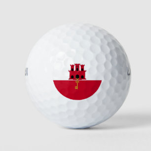 Balles De Golf Drapeau de Gibraltar